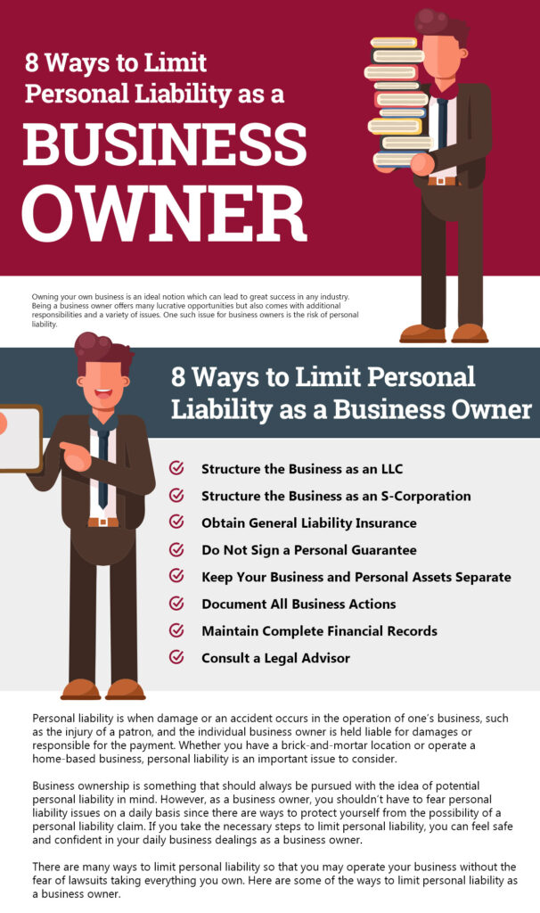Here are 8 Tips to Limit Personal Liability as a Business Owner