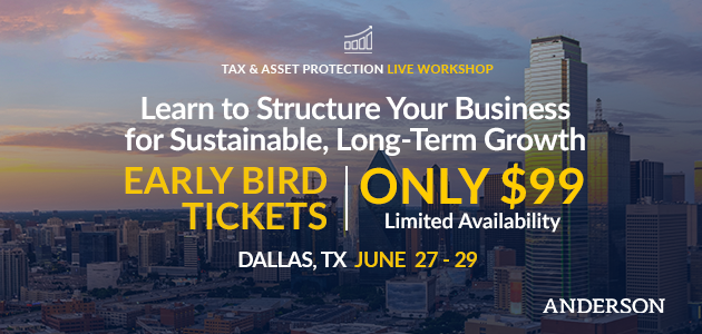 Tax and Asset Protection Workshop in Dallas, Texas!