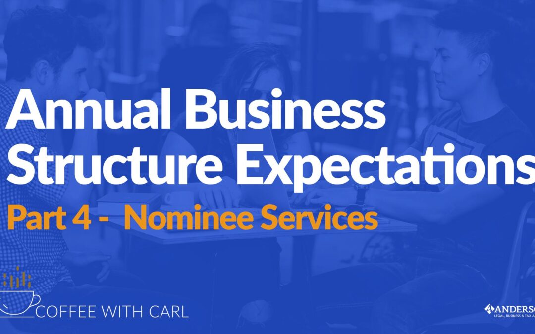 Business Structure Expectations – Nominee Services