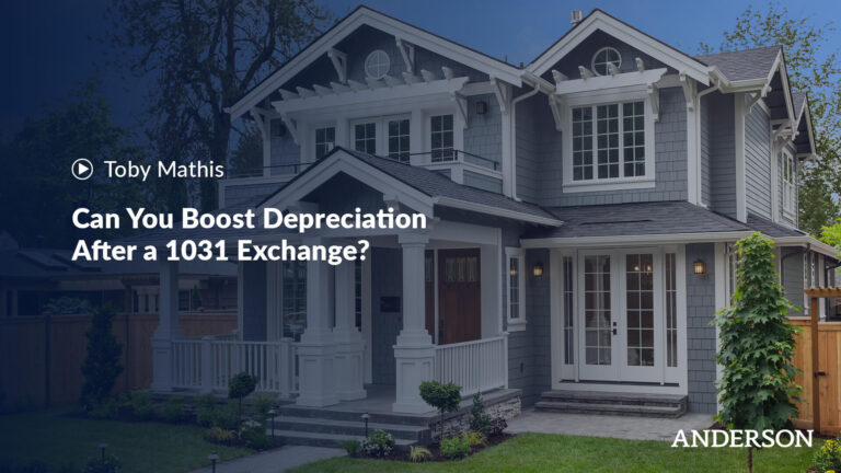Can You Boost Depreciation After a 1031 Exchange?