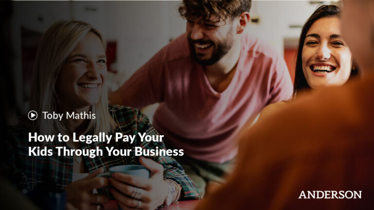 How to Legally Pay Your Kids Through Your Business