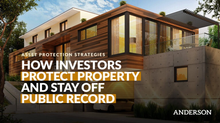 How Investors Protect Property and Stay Off Public Record