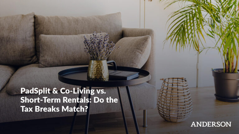 PadSplit & Co-Living vs. Short-Term Rentals Do the Tax Breaks Match