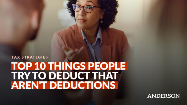 Top 10 Things People Try to Deduct that Aren't Deductions