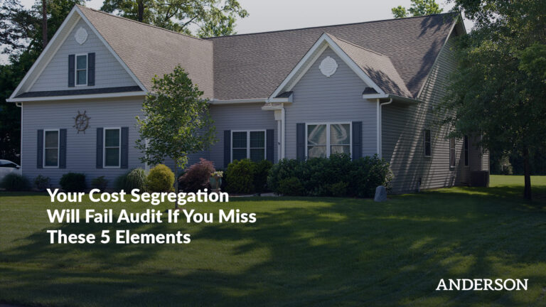 Your Cost Segregation Will Fail Audit If You Miss These 5 Elements