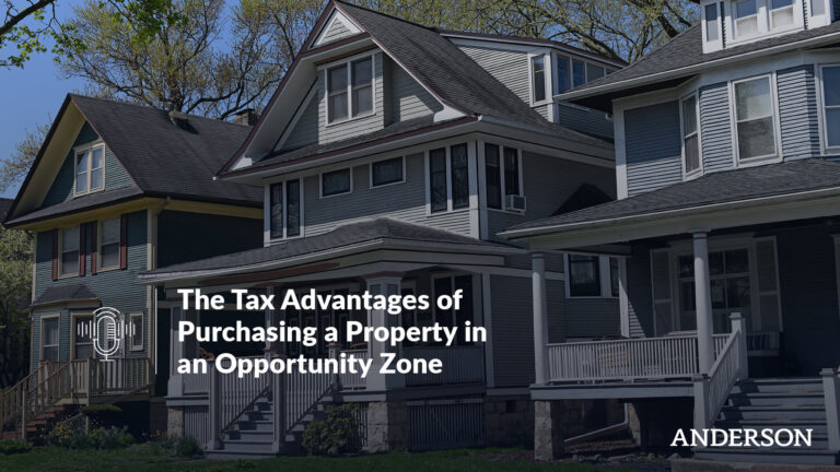 The tax advantages of purchasing a property in an opportunity zone
